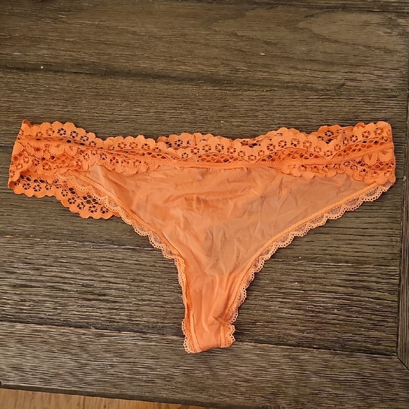 Victoria's Secret Other - Victoria's Secret Coral Lace Thong Panties
